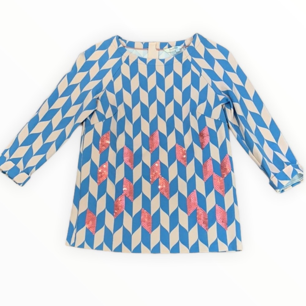Boden Ponte Sequin Top